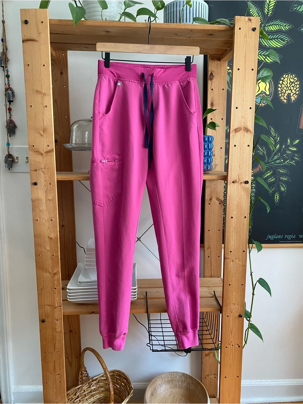 FIGS Pink Gray Zamora Jogger Scrub Pants Bundle XS Tall
